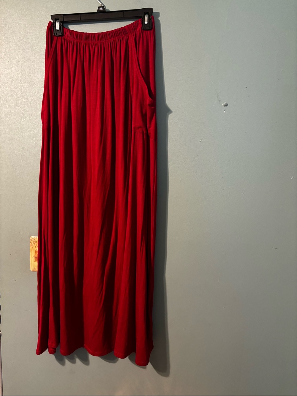 Three Bird Nest Red/Maroon Maxi Skirt w/ Pockets NWOT Perfect for Fall!!🍂🍁